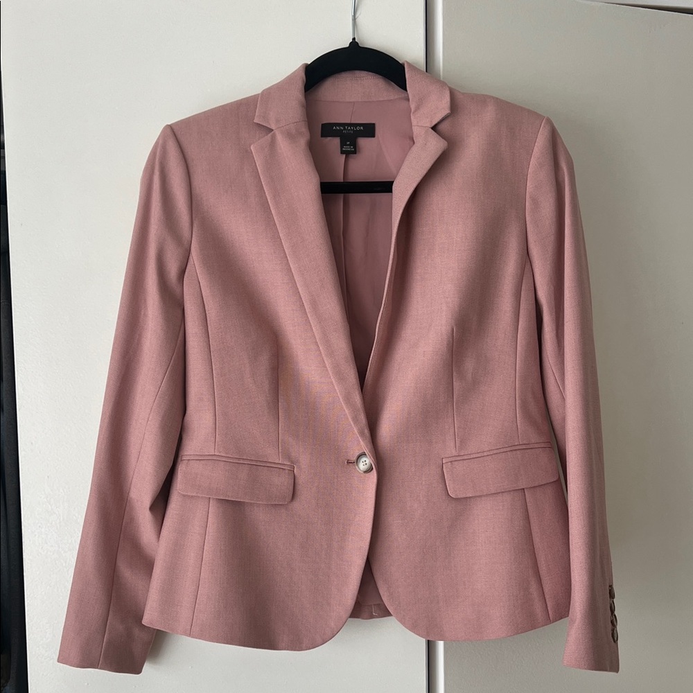 Ann Taylor Dusty Rose Blazer and Pant